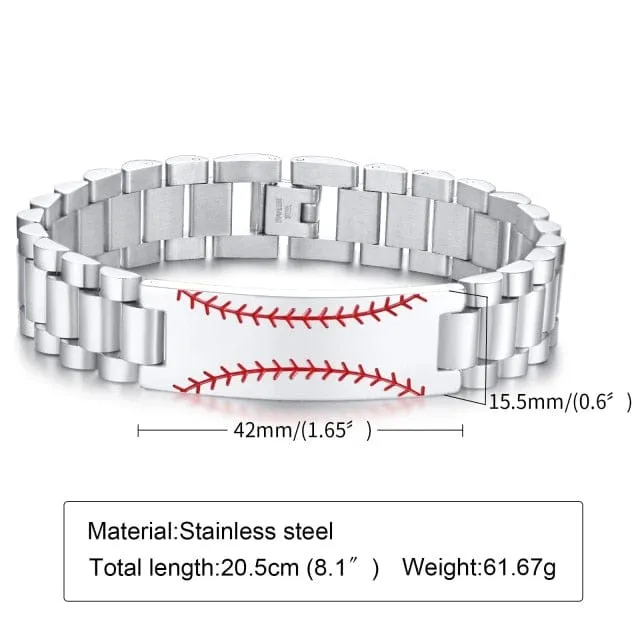 10MM -15.5MM LUXURY METAL ID BRACELET PREMIUM OYSTER STYLE BAND PERSONALIZED ENGRAVING BRACELETS GIFT FOR HIM