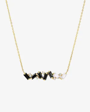 Amalfi Burst Black Ombre Bar Pendant