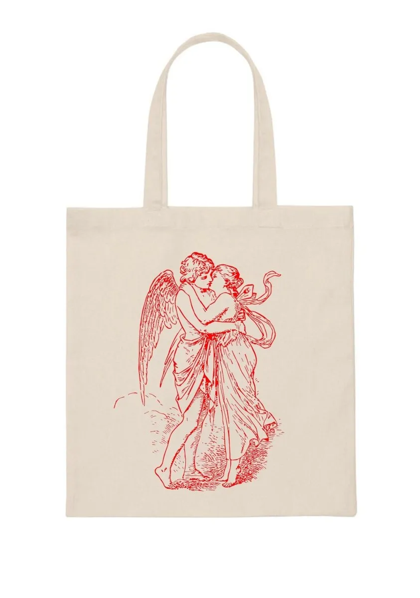 Angel Kiss Canvas Tote Bag