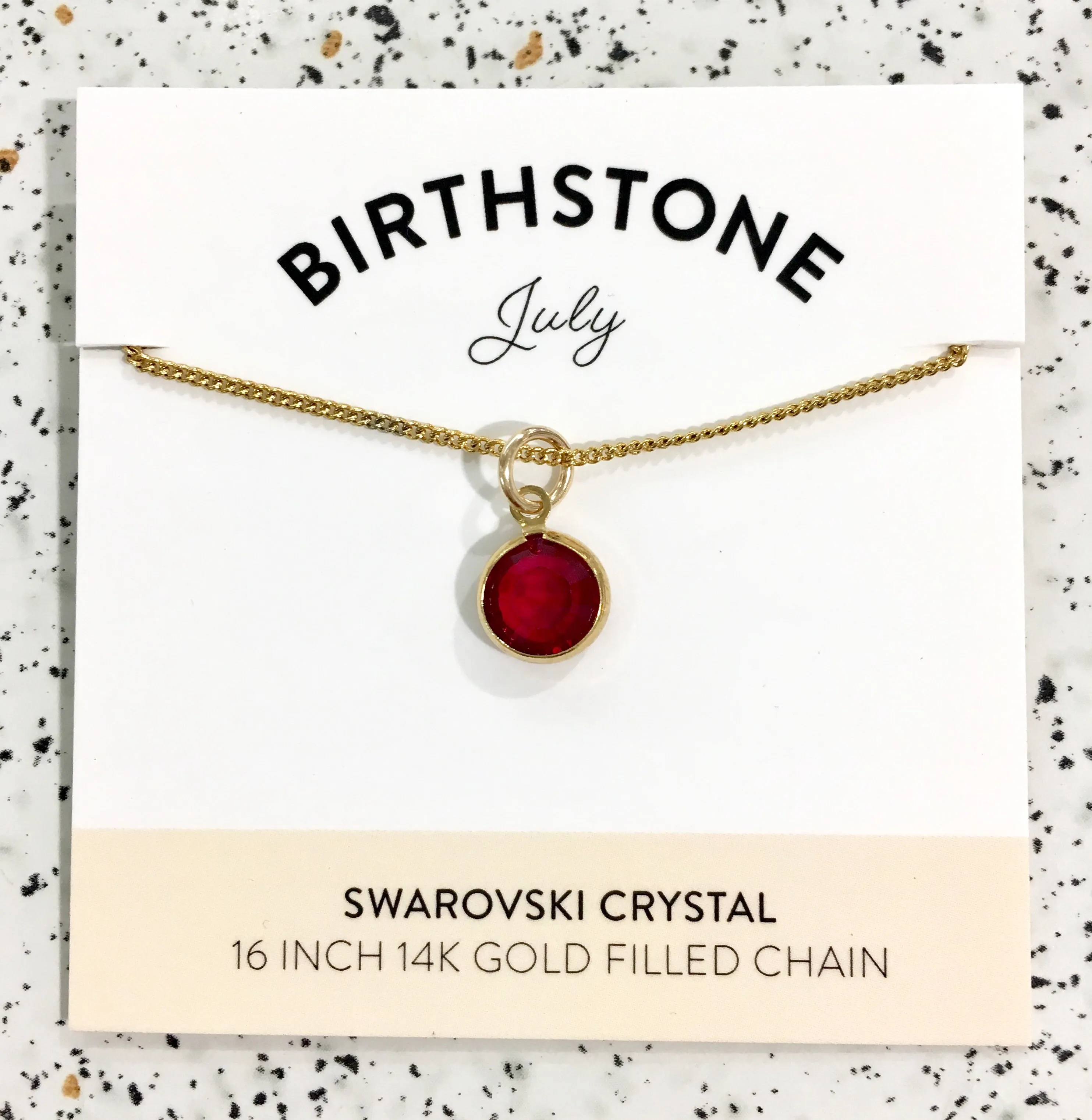 Bec Platt Designs Birthstone Necklaces - Gold Various