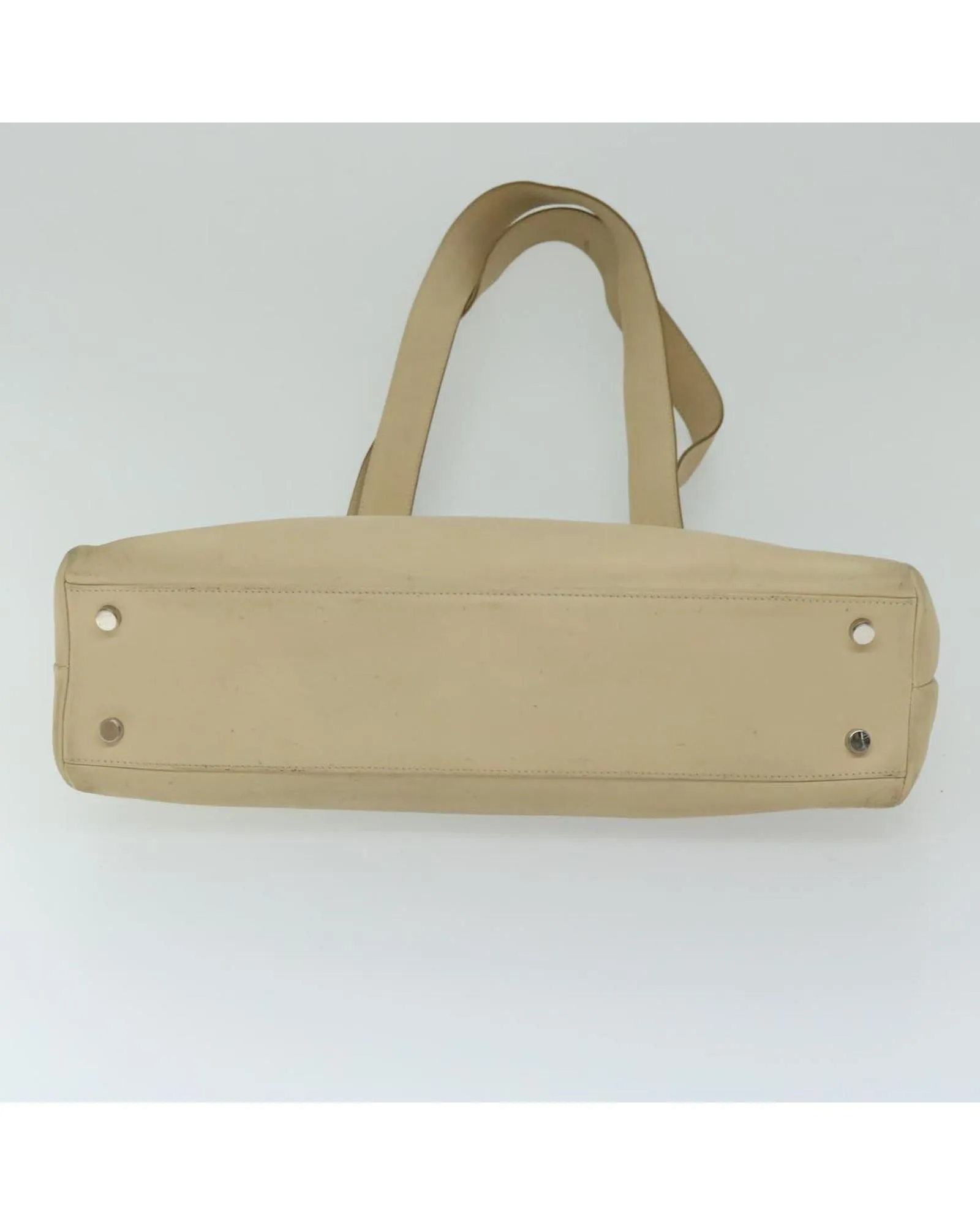 Beige Leather Gancini Shoulder Bag