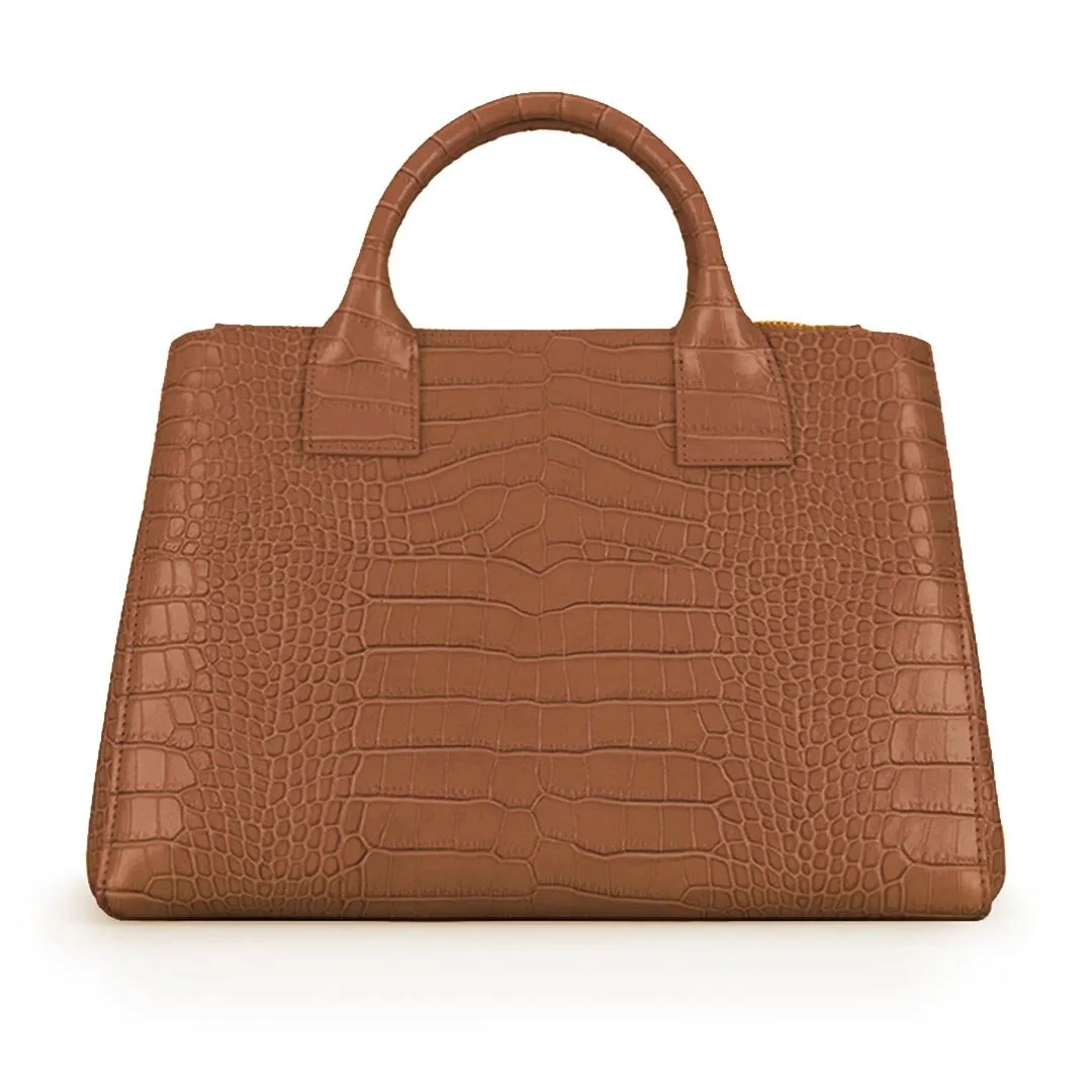 Bella Croco 15" - Dark Brown