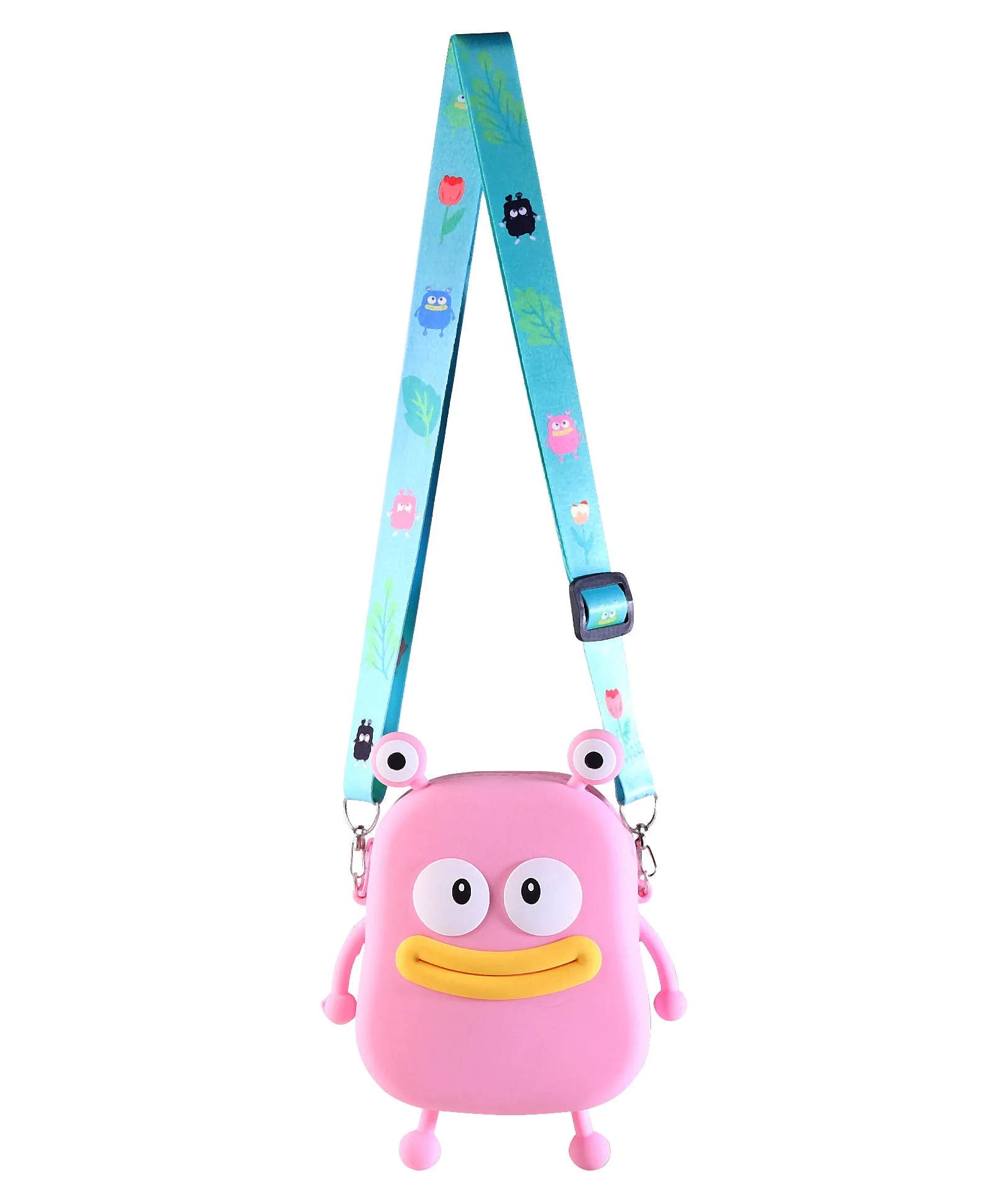 BETTY SMILE SILICON SLING BAG - PINK