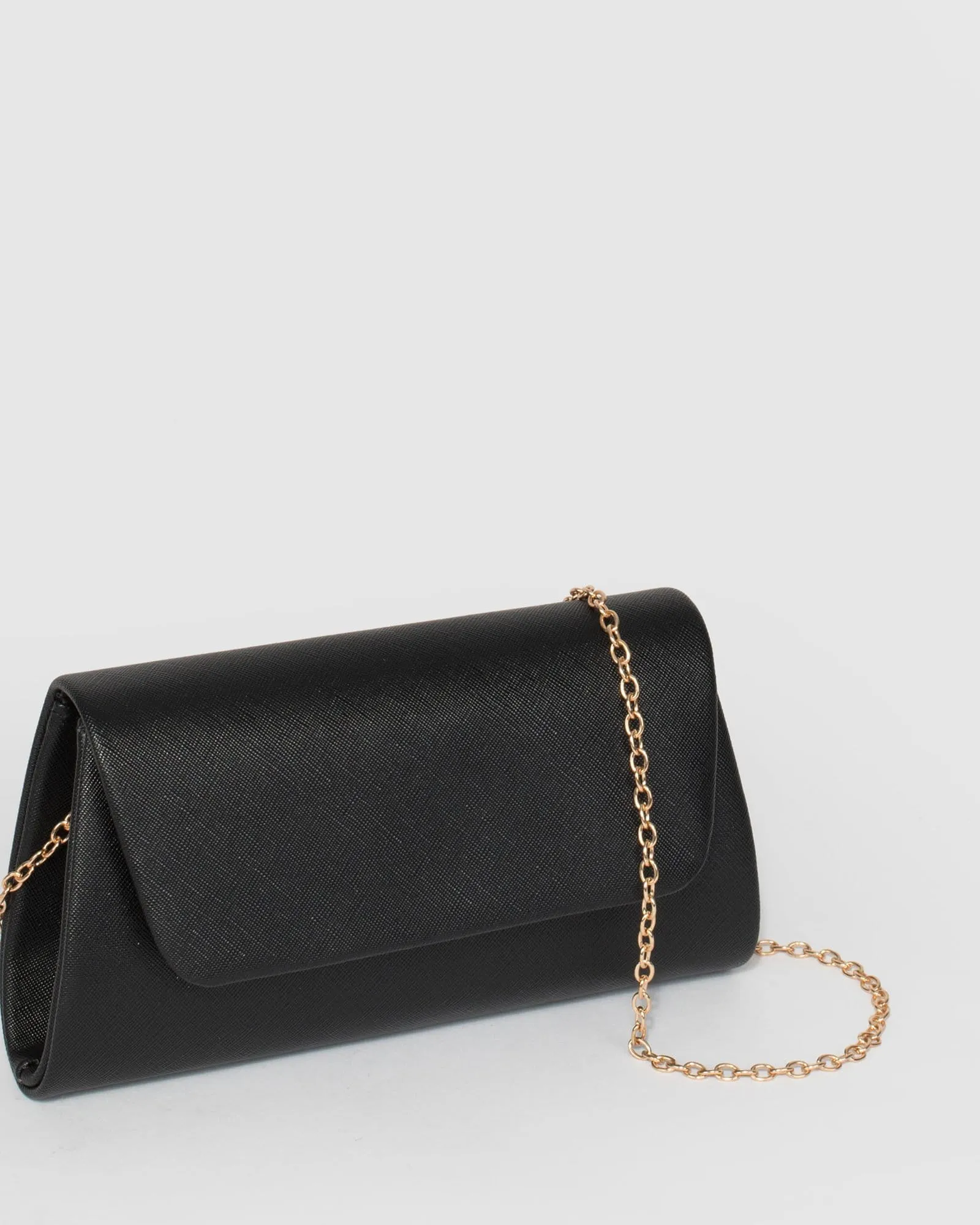 Black Leaha Evening Clutch Bag