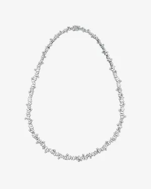 Bold Burst Diamond Tennis Necklace