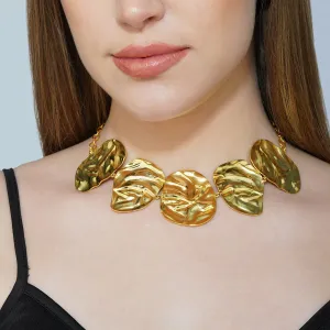 Bold n Sassy Gold Crush Necklace