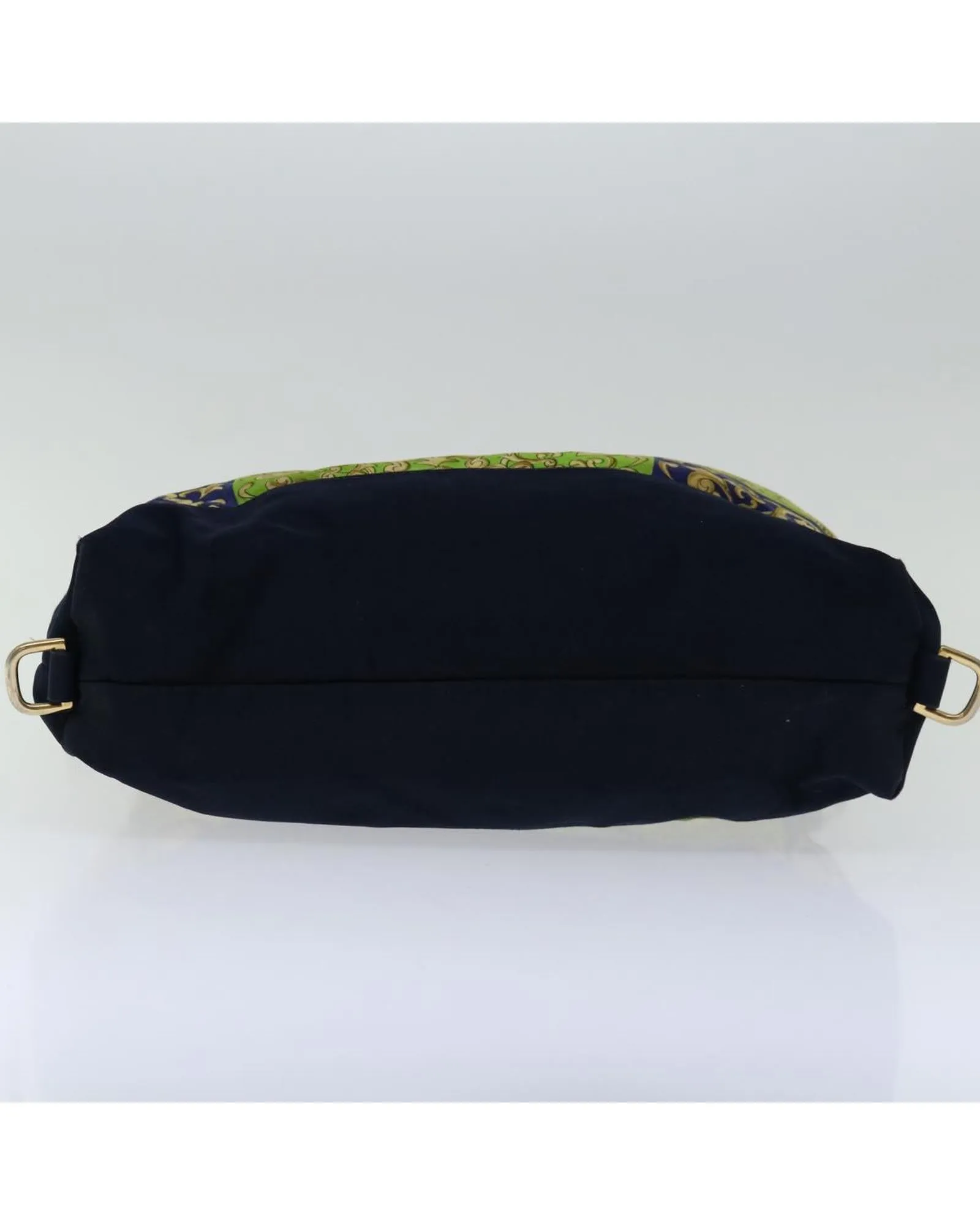 Canvas Navy Shoulder Bag by Gianni Versace