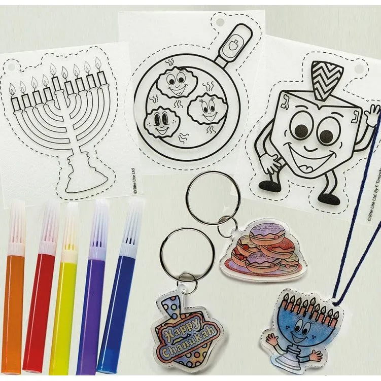 Chanukah Shrink Art, Makes 6 Assorted Designs