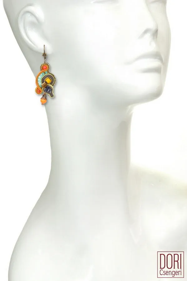 Corfu unique Multicolor Earrings