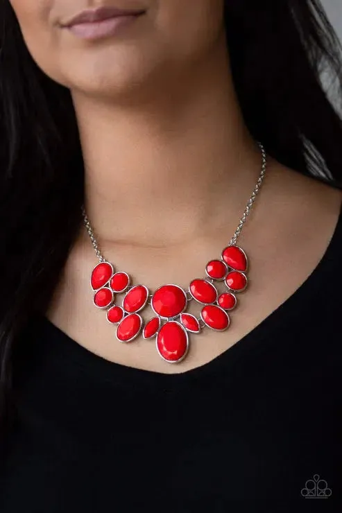 Demi Diva Red Necklace - Paparazzi Accessories