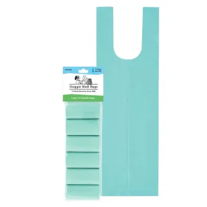 Doggie Walk Bags Tie Handle Scented Seafoam Dog Poop Bags