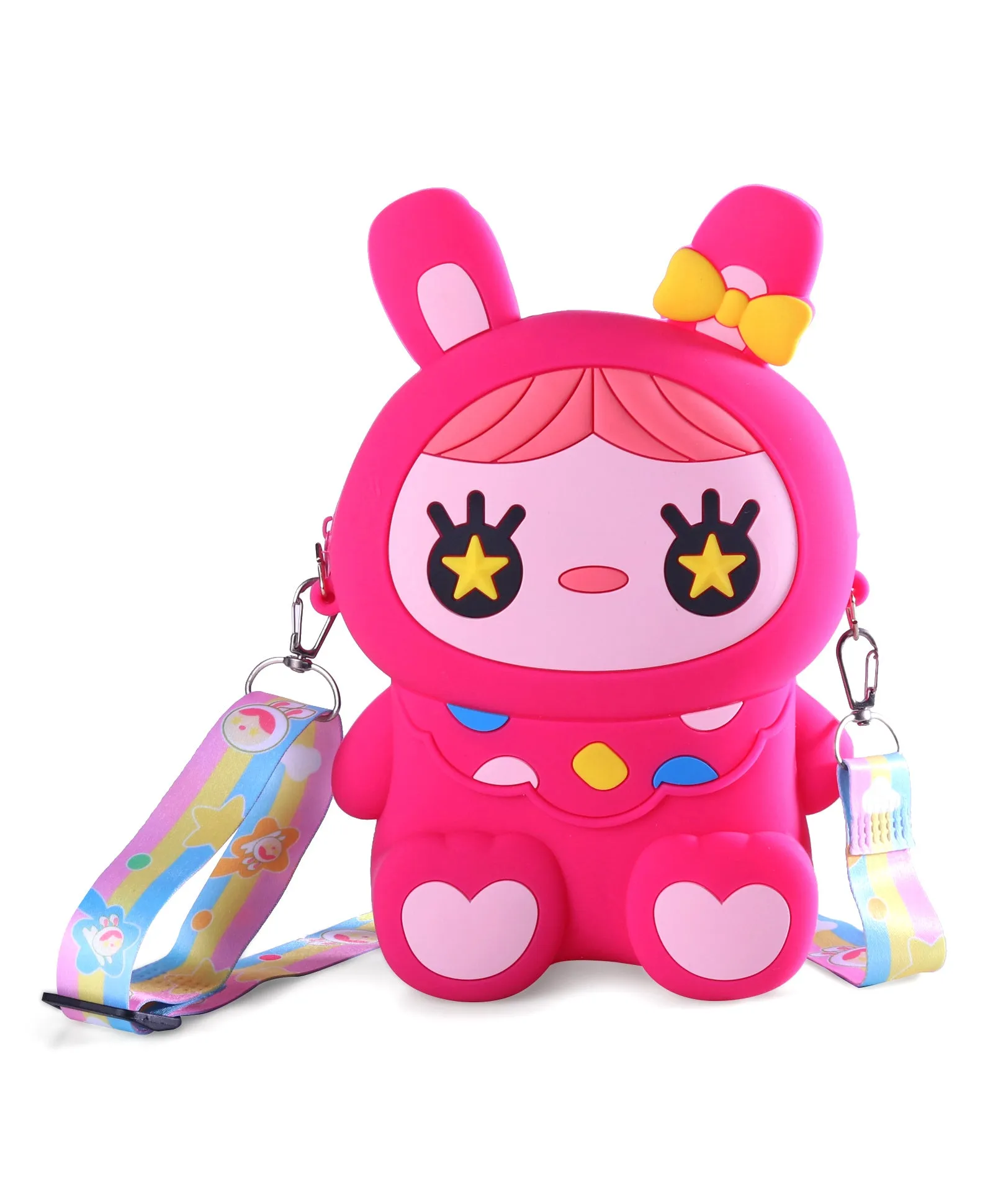 DOLL SILICON SLING BAG - DARK PINK