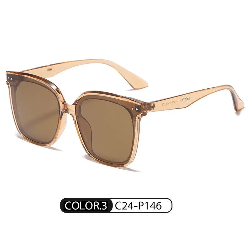 Douyin live broadcast gm same style polarized sunglasses fashionable square frame sunglasses 333 anti-glare sunglasses