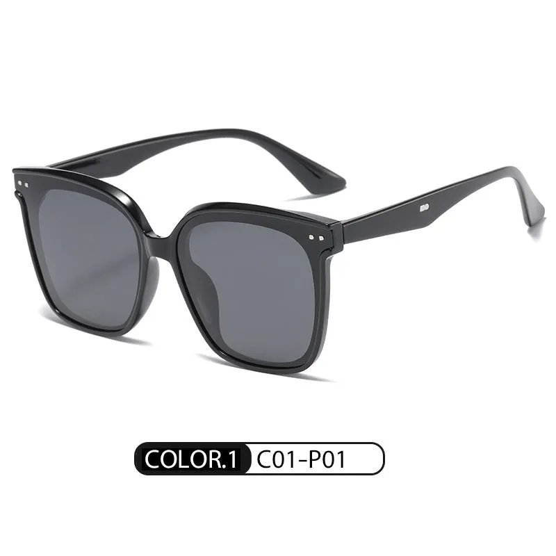 Douyin live broadcast gm same style polarized sunglasses fashionable square frame sunglasses 333 anti-glare sunglasses