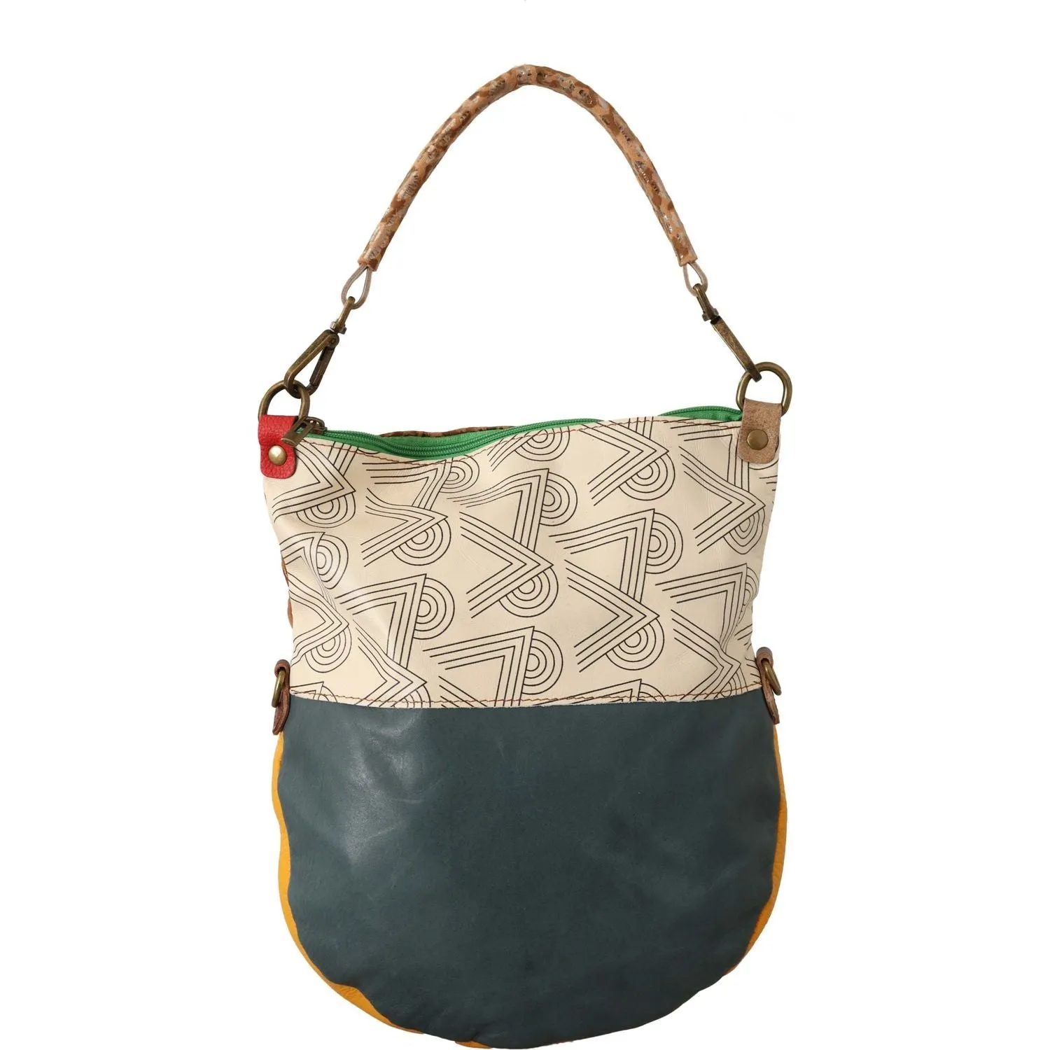 EBARRITO Chic Multicolor Leather Shoulder Bag