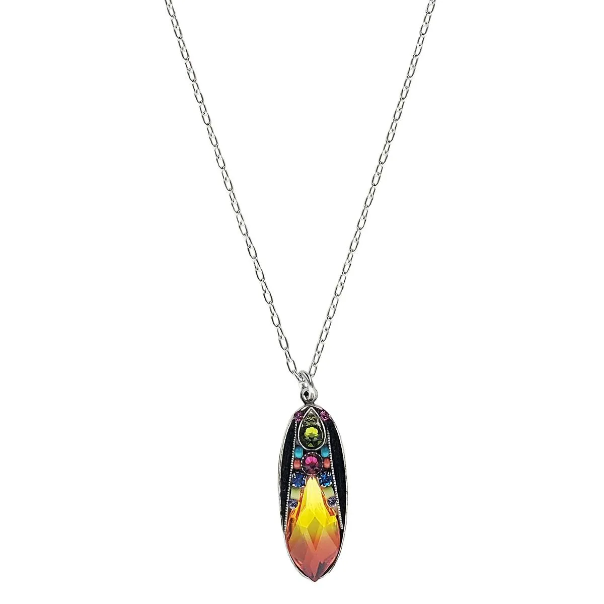 Firefly Designs Bold Sunset Diva Pendant Necklace