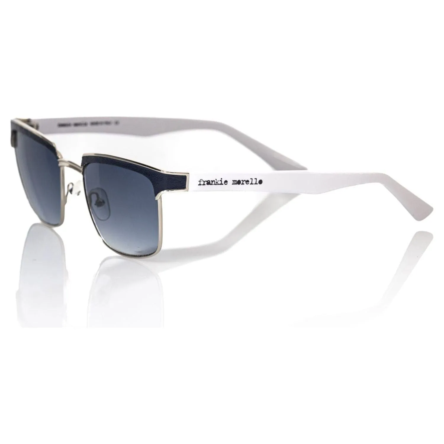 Frankie Morello Black Metallic Men Sunglass