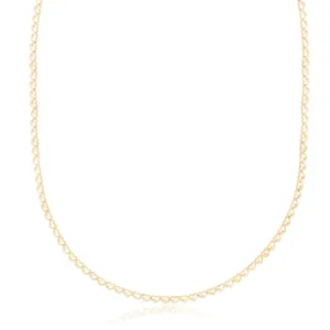 Gold Heart Link Necklace