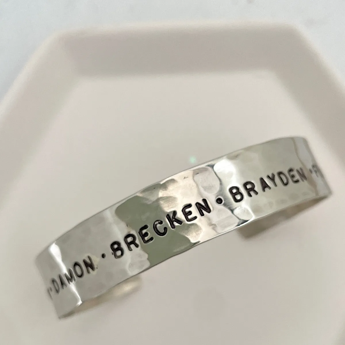 Hammered Personalized Cuff