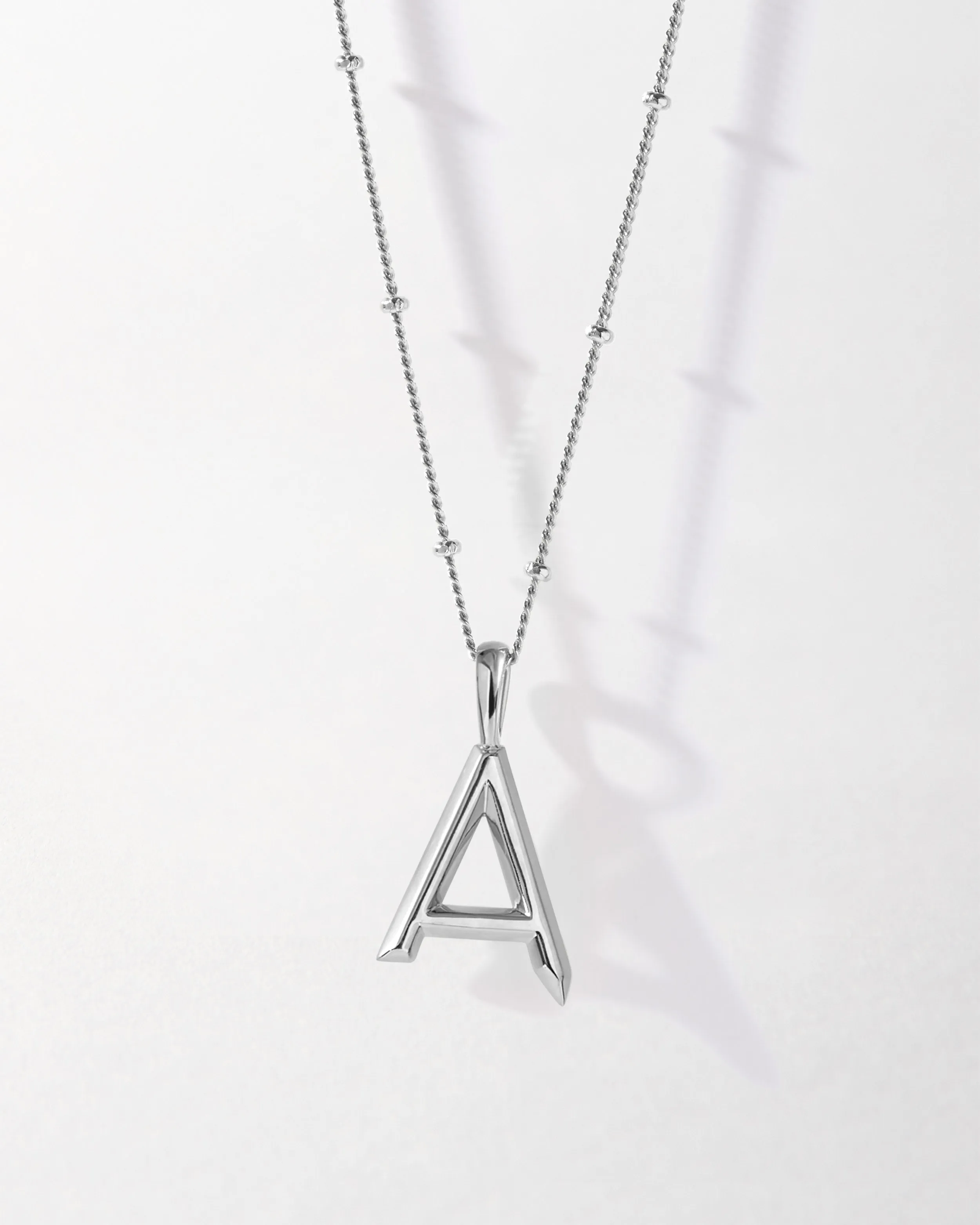 Initial Necklace - Silver