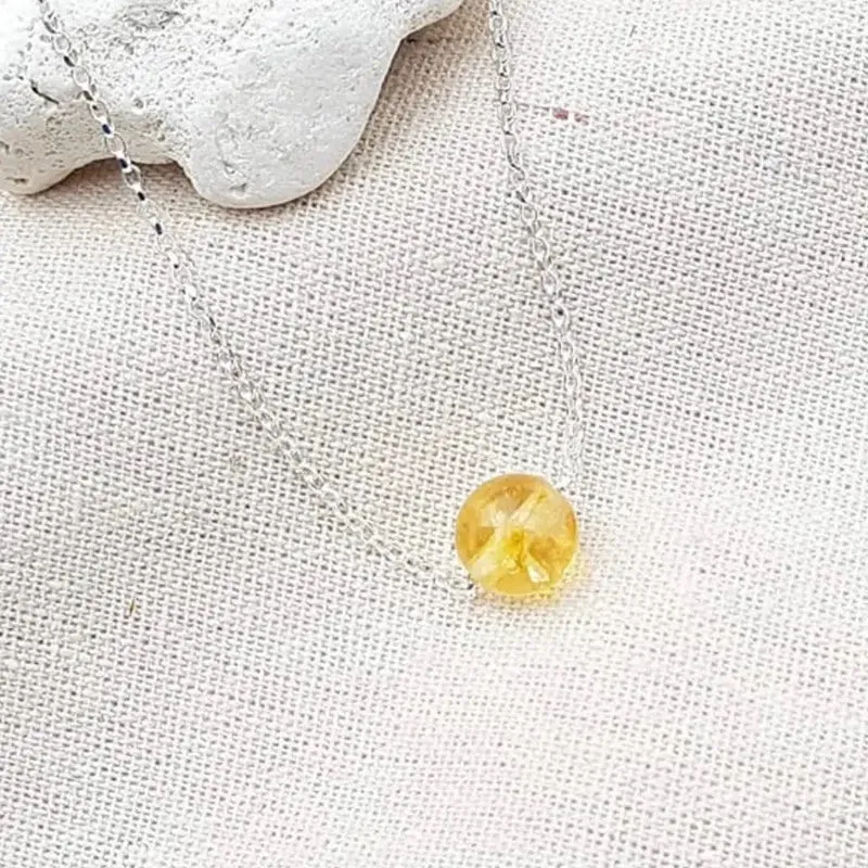 Intention Necklace By Elizabeth Designs Citrine