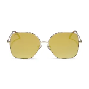 IRIS - GOLD   BRILLIANT GOLD MIRROR SUNGLASSES