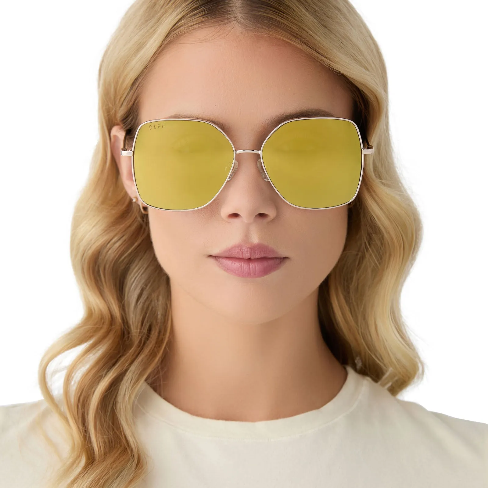 IRIS - GOLD   BRILLIANT GOLD MIRROR SUNGLASSES