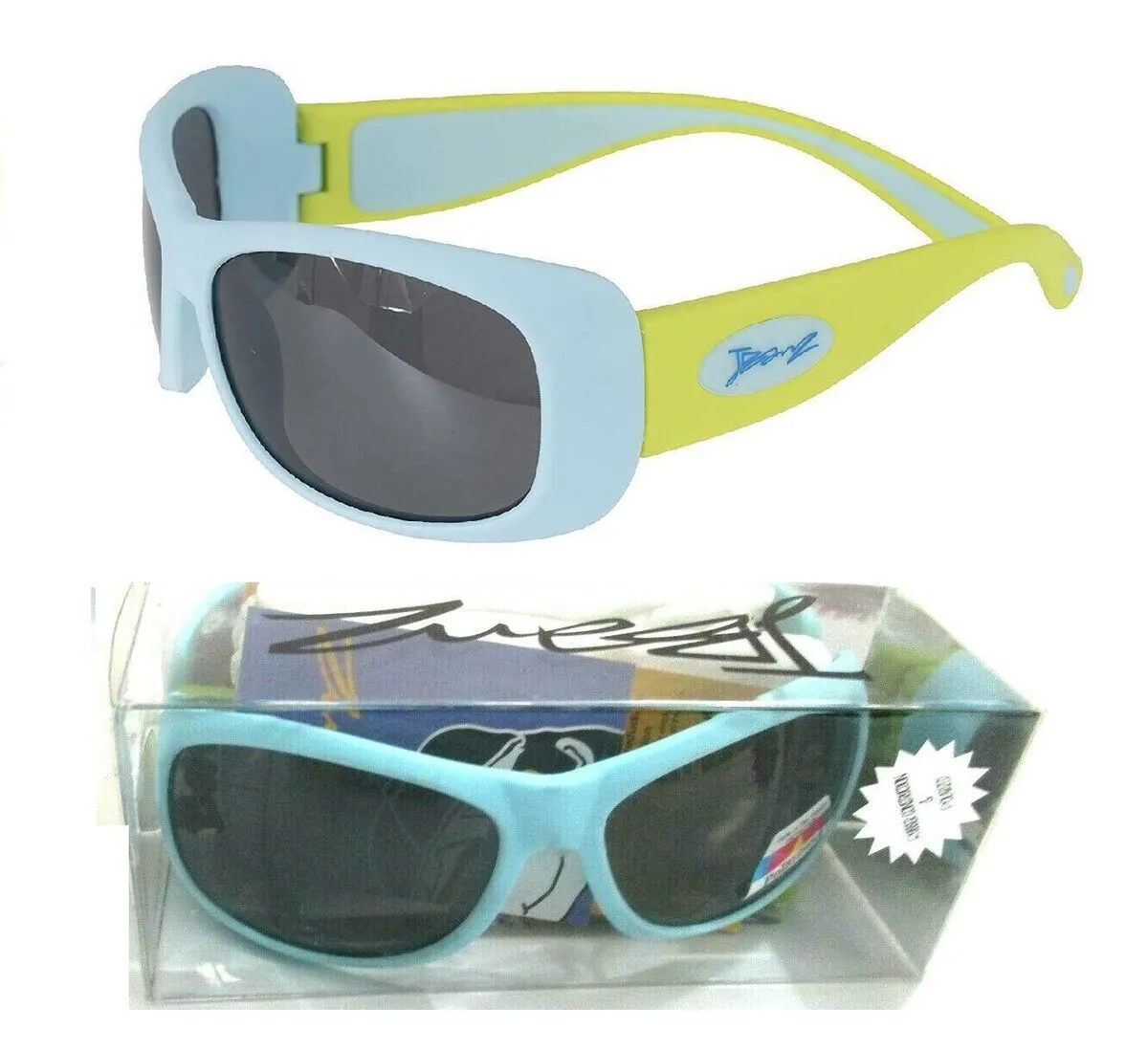 JBanz Flexerz Aqua/Lime sunglasses for 4-10 years