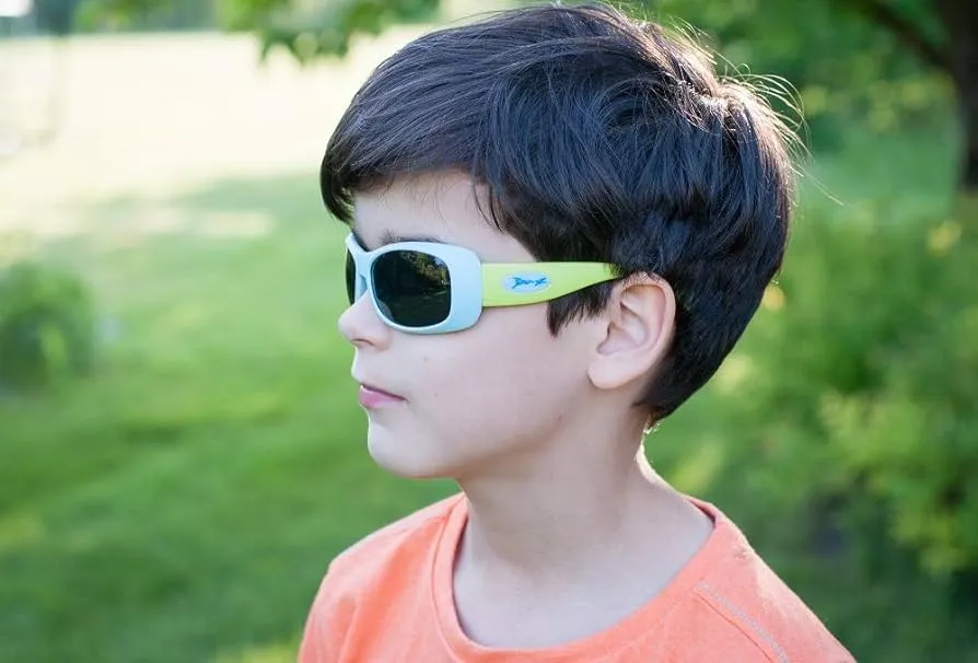 JBanz Flexerz Aqua/Lime sunglasses for 4-10 years