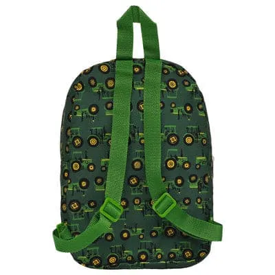 John Deere Kid's Dark Green Tractor Print Backpack