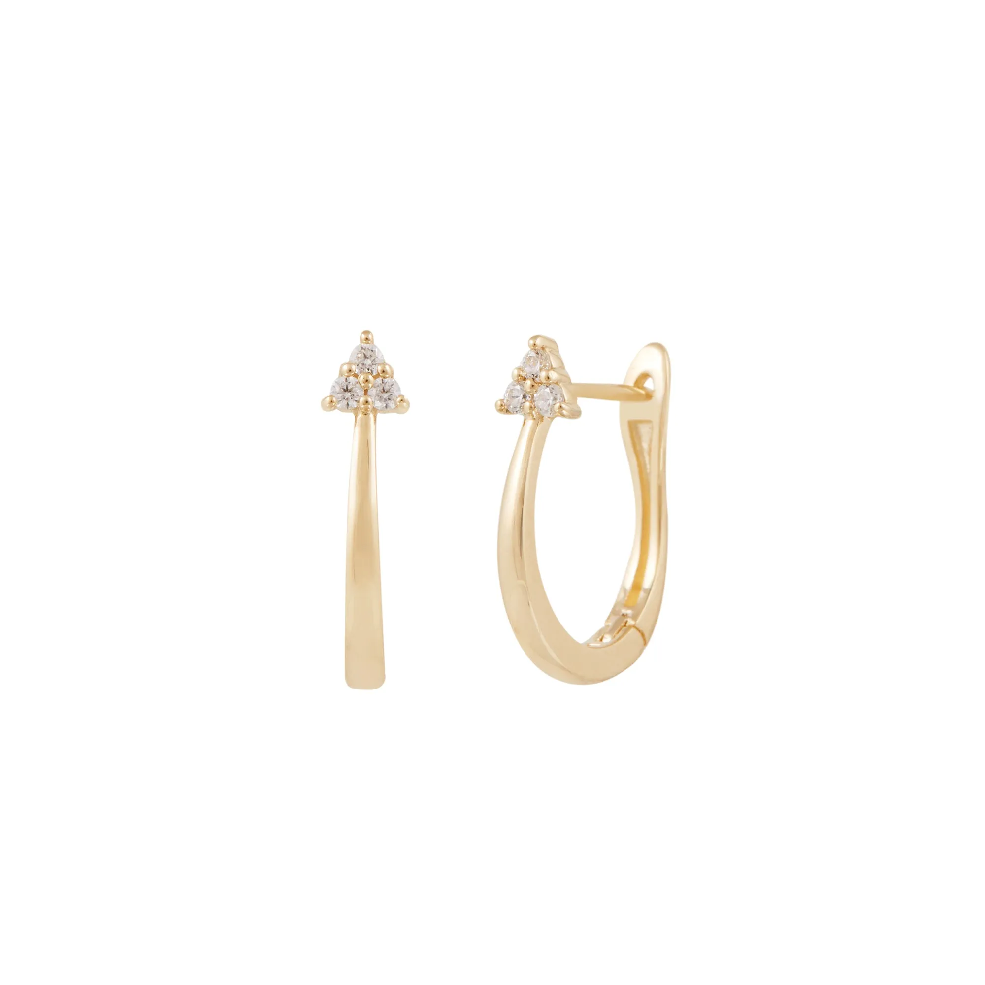 Lotus Hoops - 14 Karat Gold