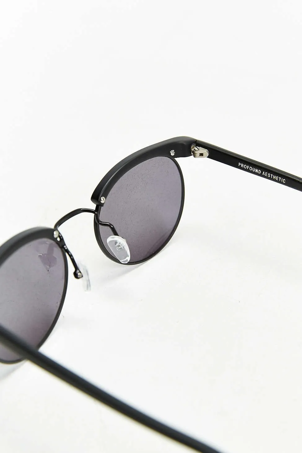 Matte Black Bold Brow Sunglasses