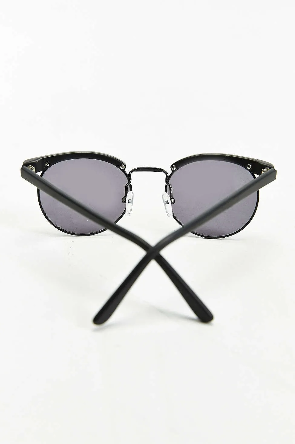 Matte Black Bold Brow Sunglasses