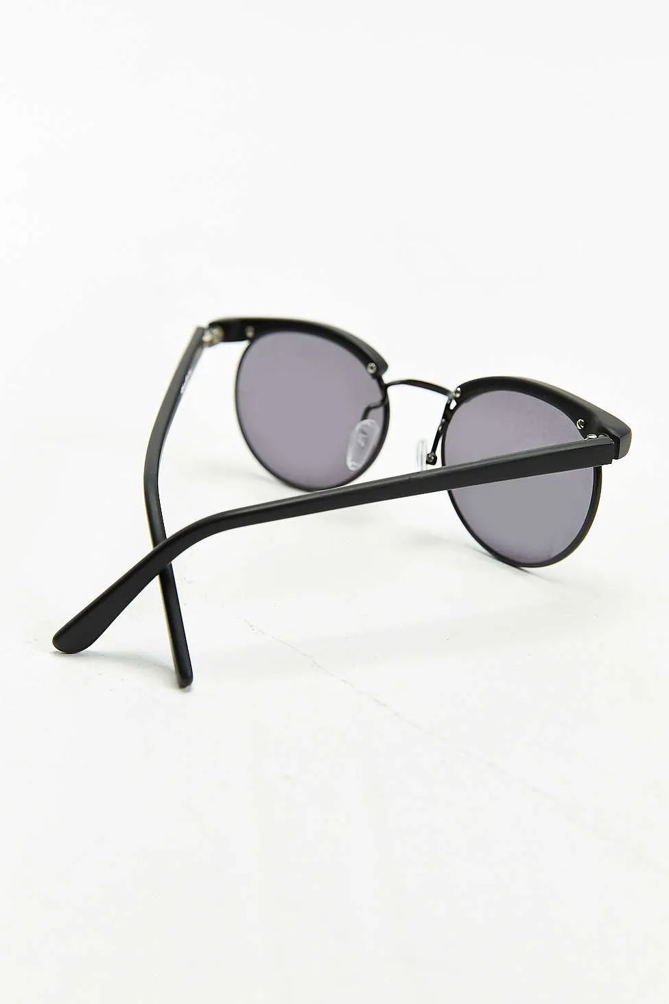 Matte Black Bold Brow Sunglasses