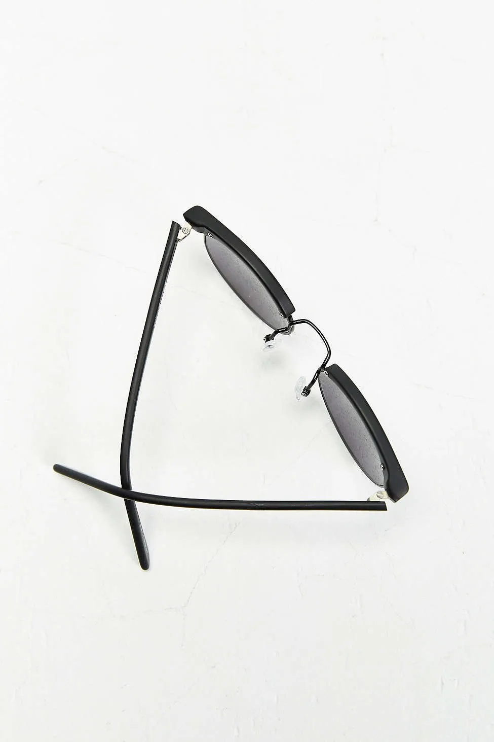 Matte Black Bold Brow Sunglasses