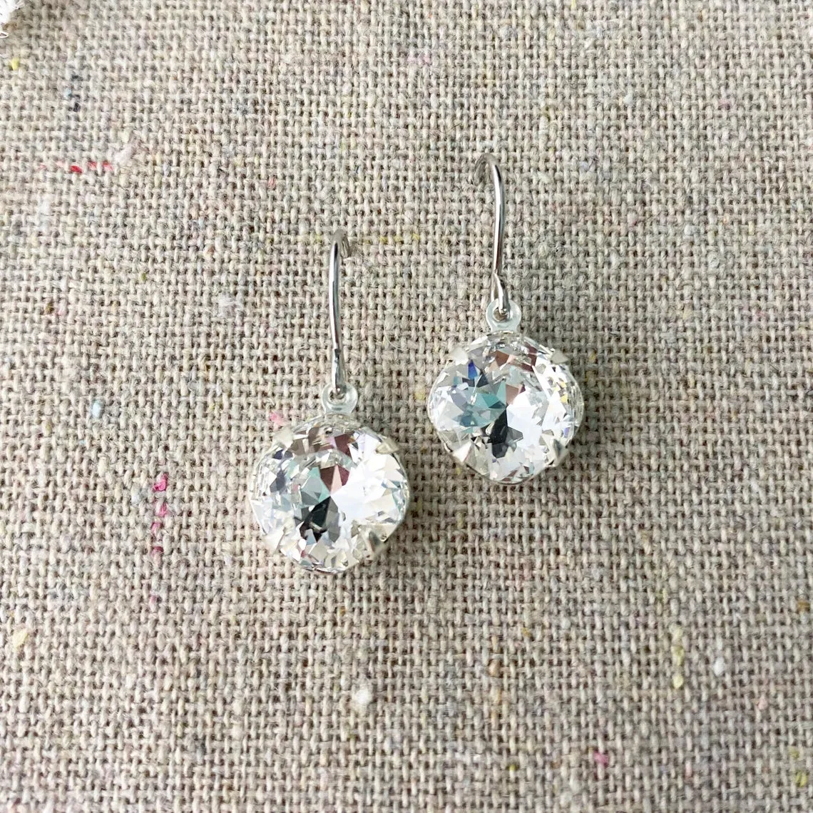 Medium Cushion Dangling Earrings