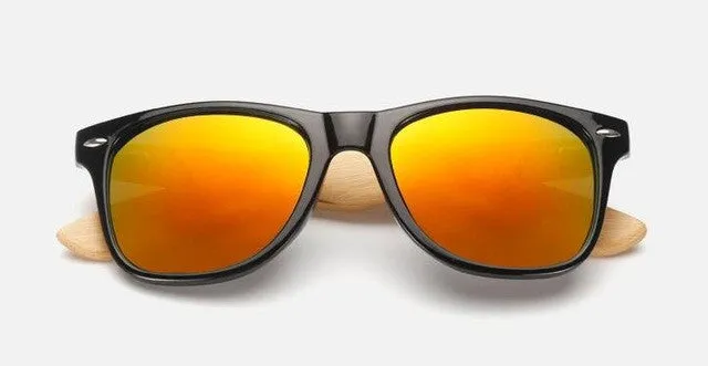 Men's Retro Wood Sunglasses