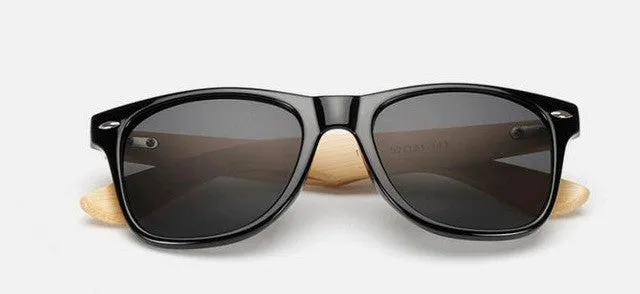 Men's Retro Wood Sunglasses