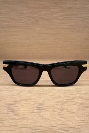 MITRE ACETATE RECTANGLE SUNGLASSES IN BLACK - BV1122S