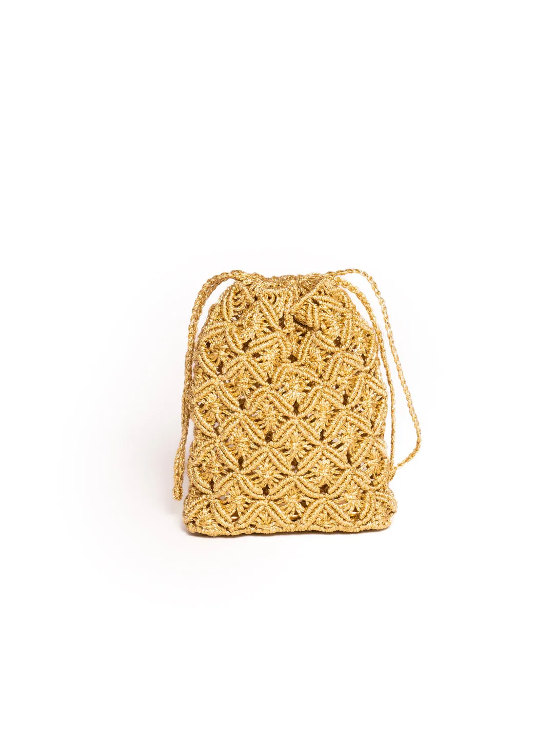 Moroccan macramé mini pouch