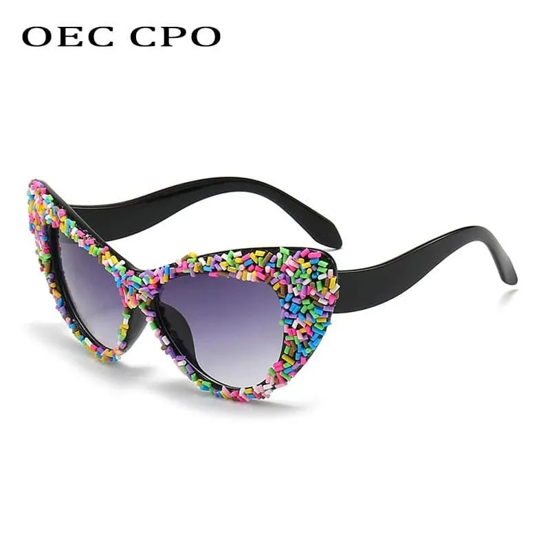 Oversized Candy Coloured Gradient Sunglasses