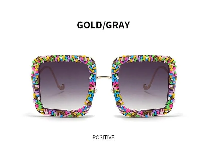 Oversized Candy Coloured Gradient Sunglasses