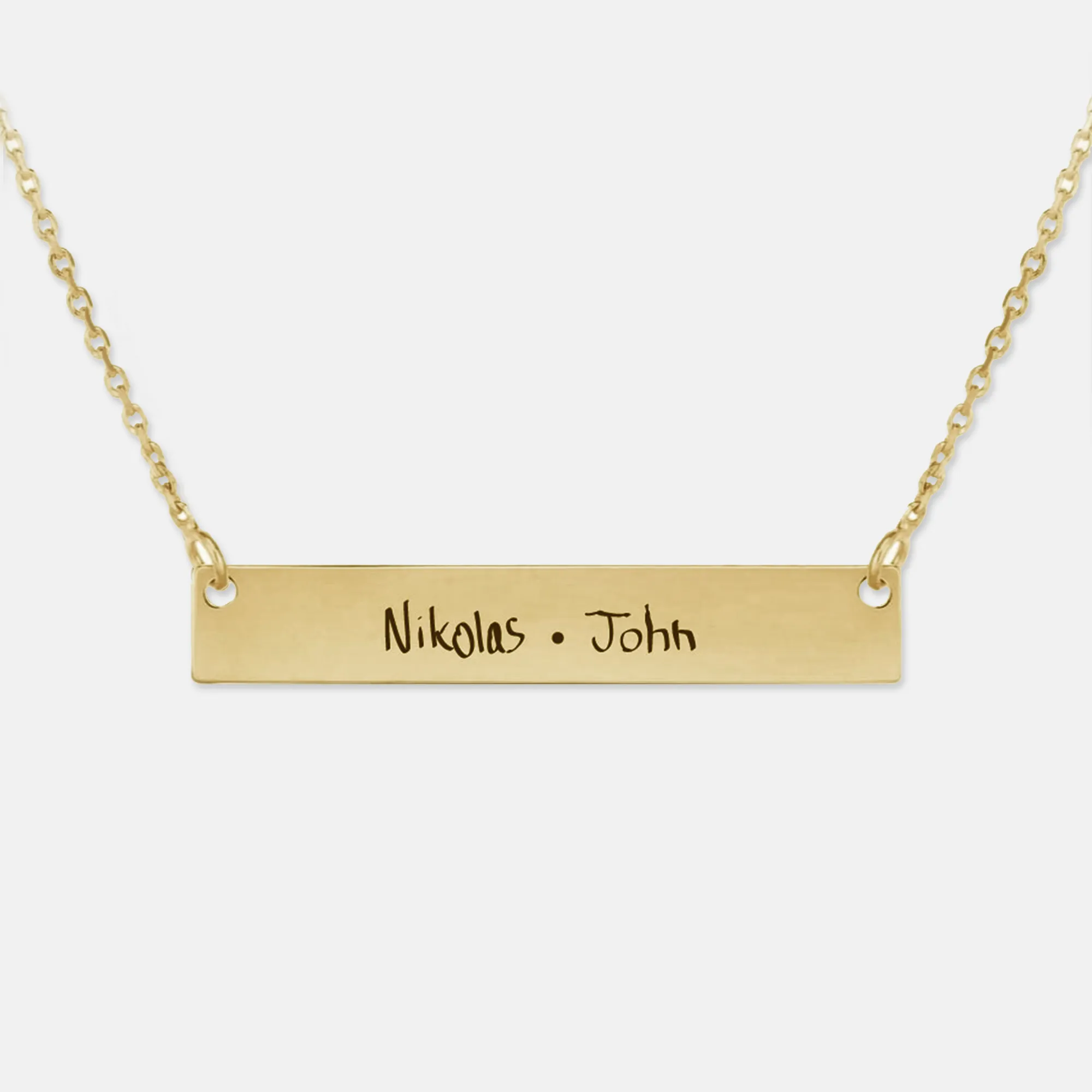 Personalized Bar Necklace