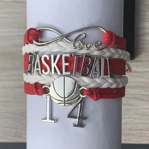 Personalized Basketball Bracelets - 16 Team Colors