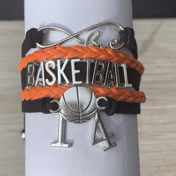 Personalized Basketball Bracelets - 16 Team Colors