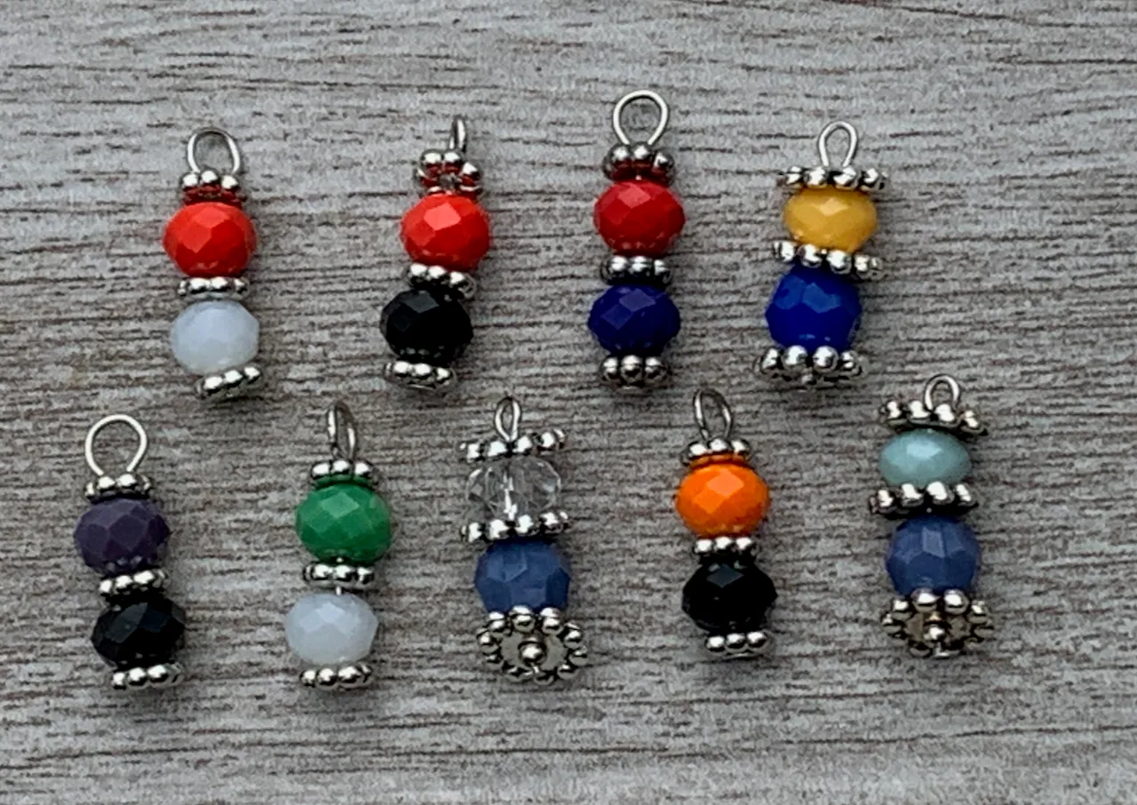 Personalized Cheer Zipper Pull- Beaded Charms