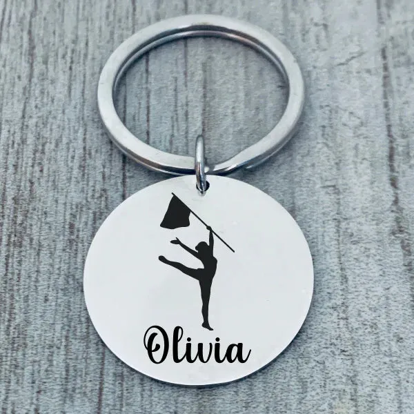 Personalized Color Guard Keychain