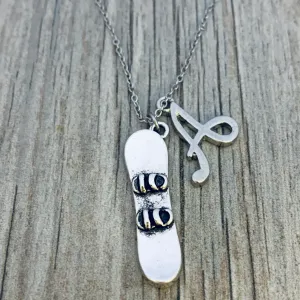 Personalized Snowboarding Charm Necklace