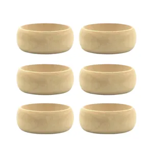 Pre Order:  6 Pieces Blank Wood DIY Painting Bangle Bracelets