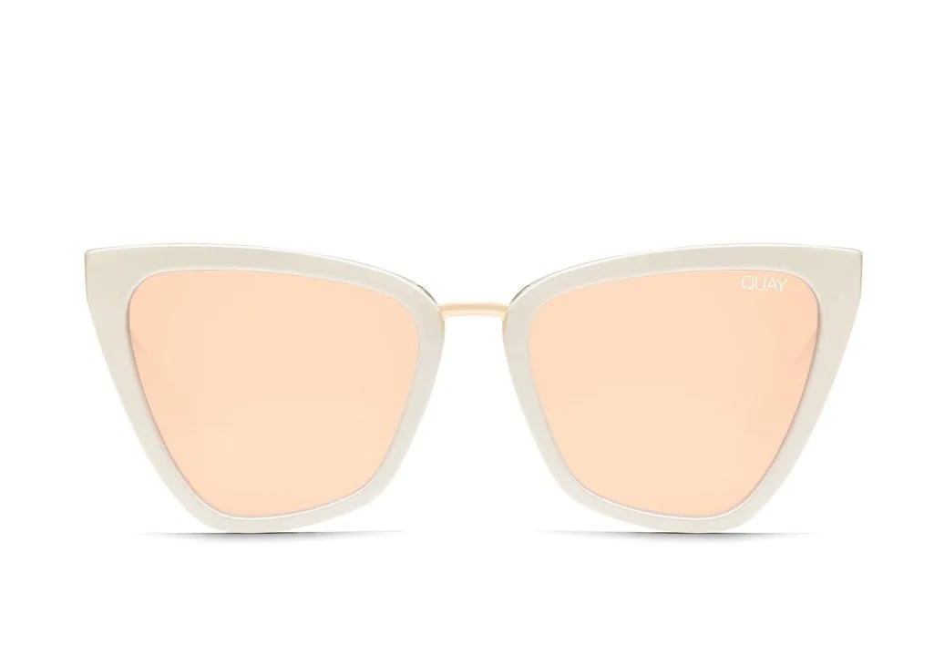 Quay - Reina Sunglasses - Pearl/Rose